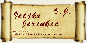 Veljko Jerinkić vizit kartica